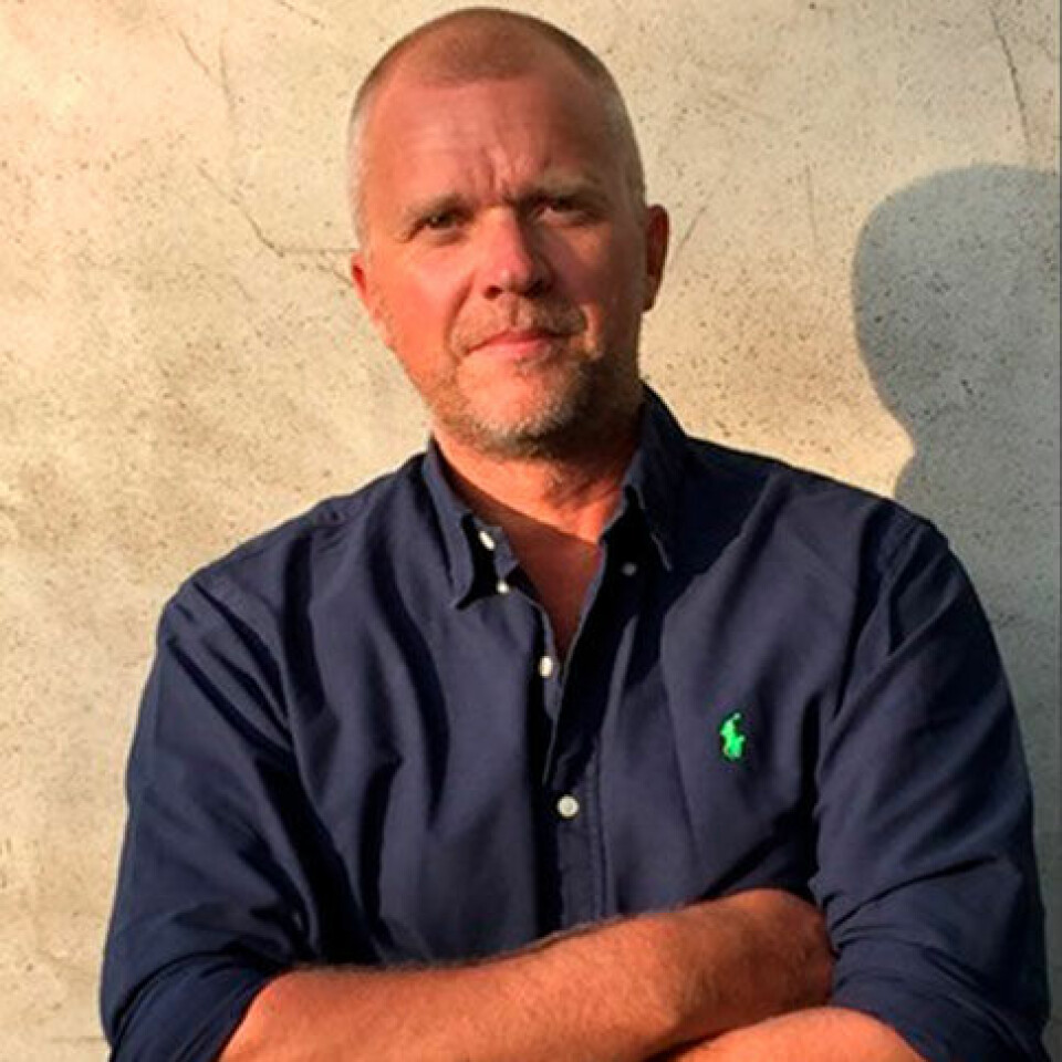 Stefan Ekberg uppfann den rosa granaten. Foto: Privat Stefan Ekberg uppfann den rosa granaten. Foto: Privat
