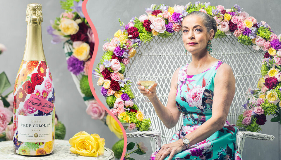 Camilla Thulin designar regnbågscava från True Colours