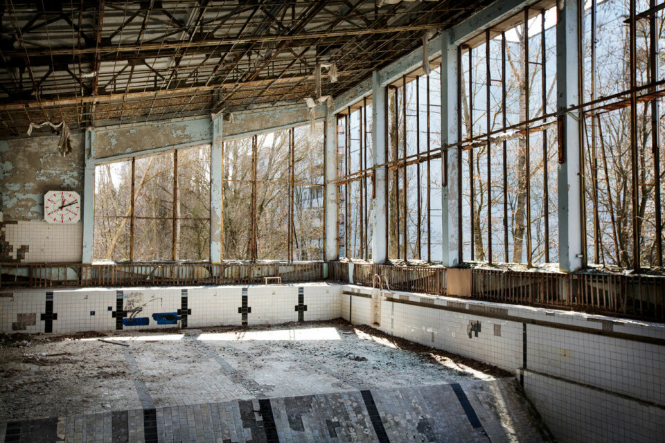 Övergiven och ödelagd simhall. Foto: Linus Sundahl-Djerf/SvD/TT Övergiven och ödelagd simhall. Foto: Linus Sundahl-Djerf/SvD/TT