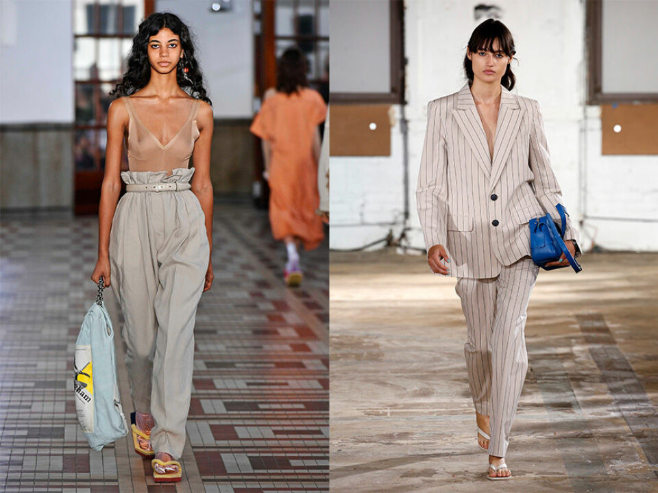 Acne Studios och Tibi visade upp flipflops på catwalken inför sommaren 2019. Acne Studios och Tibi visade upp flipflops på catwalken inför sommaren 2019.