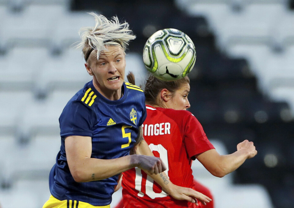 Nilla på fotbollsplanen när Sverige mötte Österrike tidigare i år. Nilla på fotbollsplanen när Sverige mötte Österrike tidigare i år.