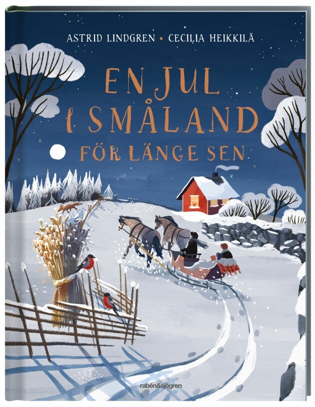 Omslaget till En jul i Småland för länge sen av Astrid Lindgren