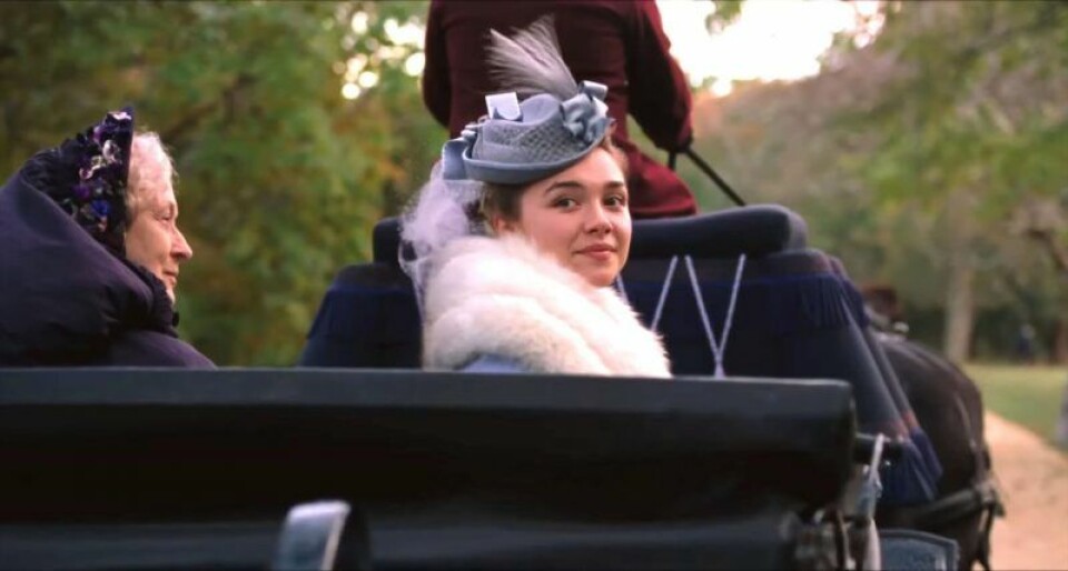 Florence Pugh är en av skådespelarna i Unga kvinnor. Florence Pugh är en av skådespelarna i Unga kvinnor.