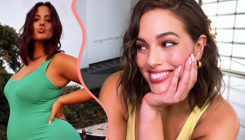 Supermodellen Ashley Graham hyllas för nakna gravidbilden