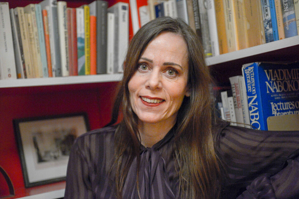 Sara Danius 2013 när hon just blivit invald i Svenska Akademien. Foto: TT Sara Danius 2013 när hon just blivit invald i Svenska Akademien. Foto: TT