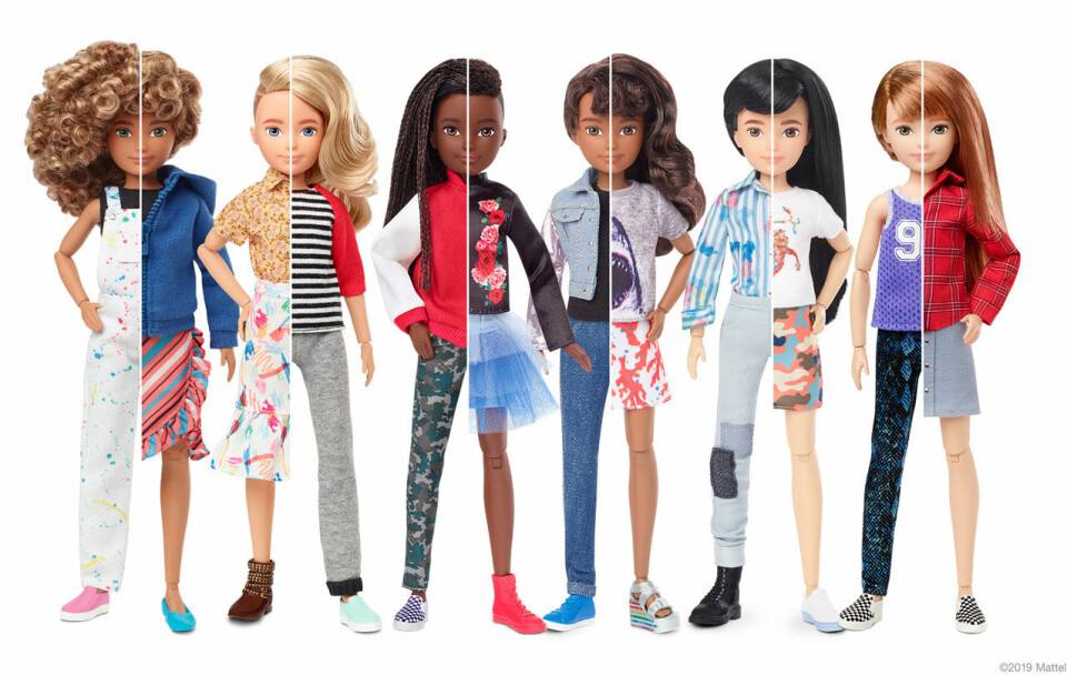 Exempel på hur de nya Creatable World-dockorna kan se ut. Foto: Mattel Exempel på hur de nya Creatable World-dockorna kan se ut. Foto: Mattel