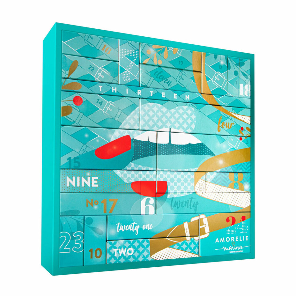 Adventskalender för par, oavsett läggning, med 24 överraskningar. Adventskalender för par, oavsett läggning, med 24 överraskningar.