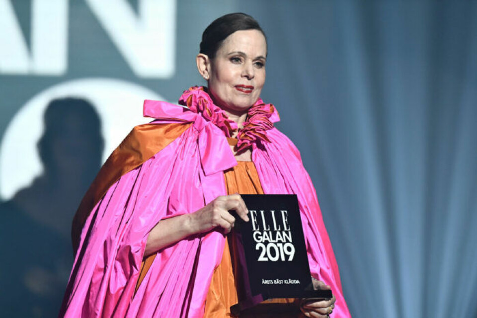Sara Danius utsågs till Sveriges bäst klädda kvinna på ELLE-galan 2019. Foto: Jonas Ekströmmer/TT Sara Danius utsågs till Sveriges bäst klädda kvinna på ELLE-galan 2019. Foto: Jonas Ekströmmer/TT