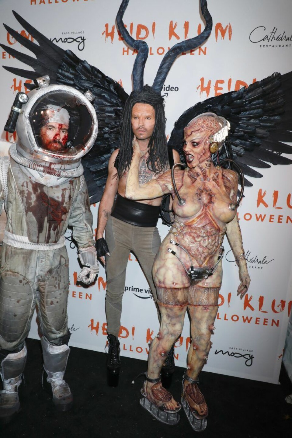 Tom Kaulitz, Bill Kaulitz och Heidi Klum. Tom Kaulitz, Bill Kaulitz och Heidi Klum.
