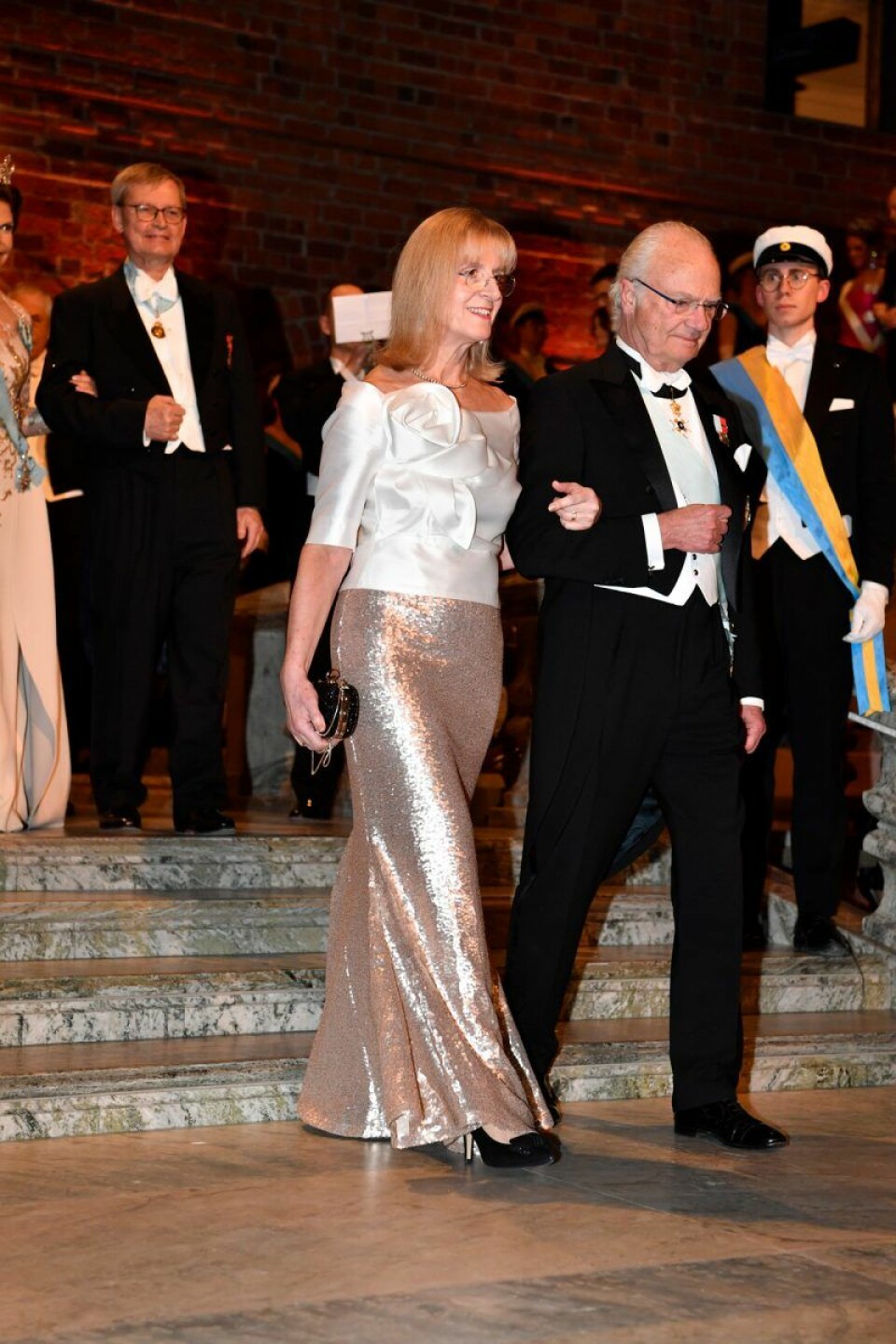 Kung Carl Gustaf och Evi Heldin. Kung Carl Gustaf och Evi Heldin.
