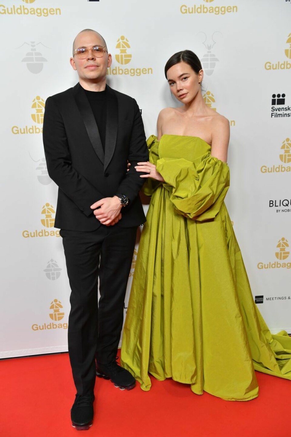 Hedda Stiernstedt med sin partner Alexis Almström. Hedda Stiernstedt med sin partner Alexis Almström.