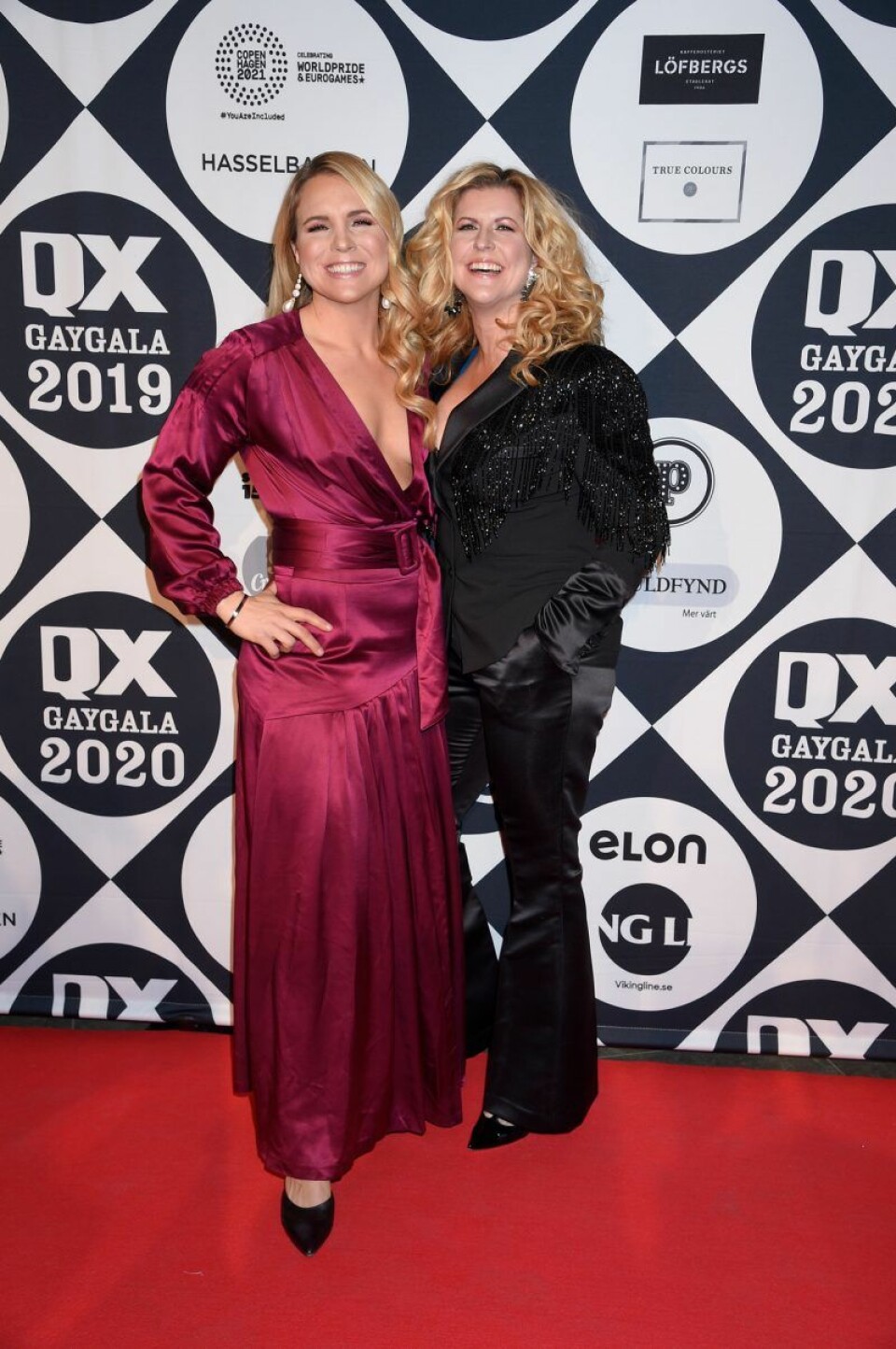 Anja Pärson tillsammans med hustrun Filippa Rådin. Anja Pärson tillsammans med hustrun Filippa Rådin.