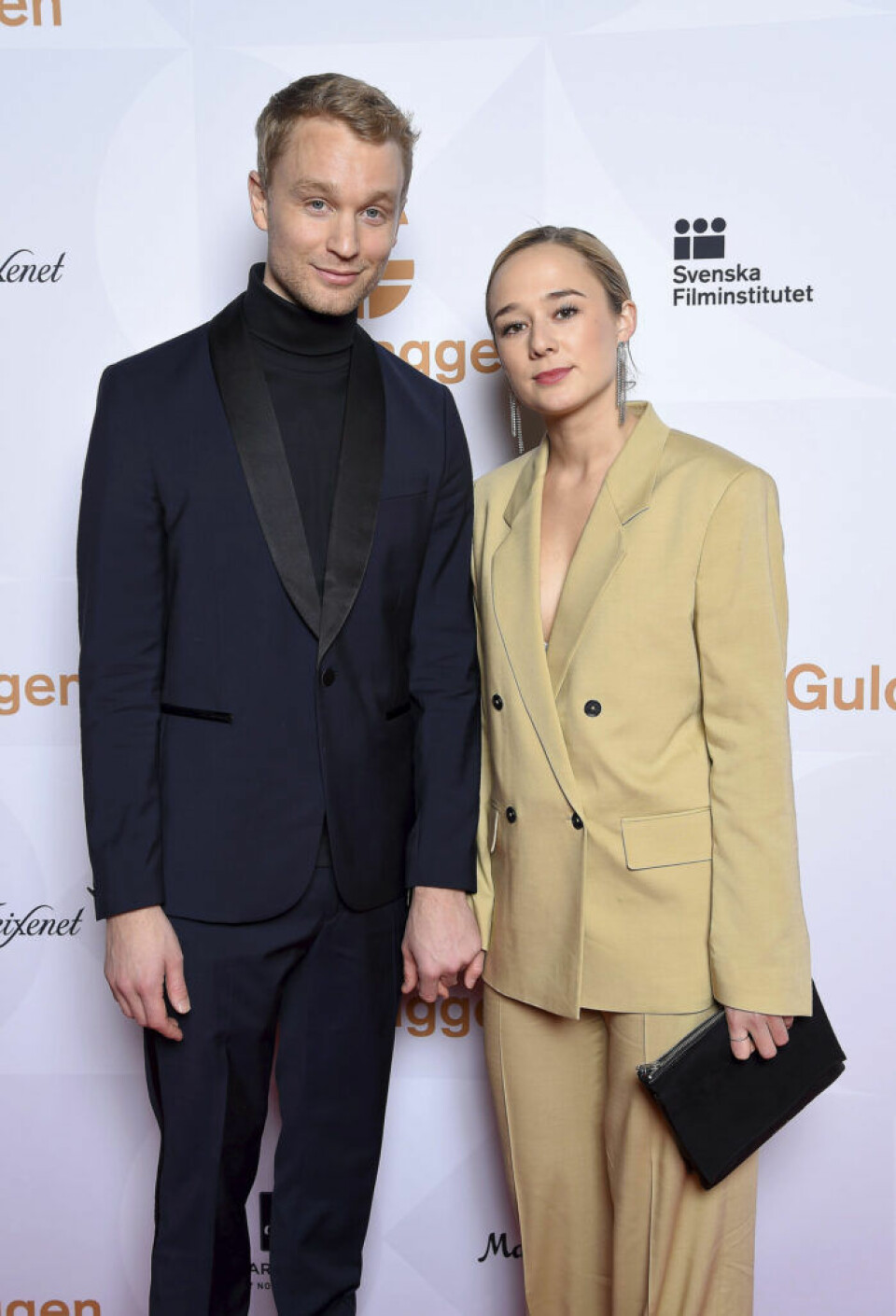 Björn Gustafsson och Alba August på Guldbaggegalan 2019. Björn Gustafsson och Alba August på Guldbaggegalan 2019.