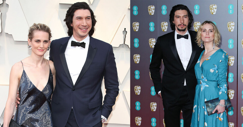 För att det skulle vara någon skillnad mellan åren sparade Adam Driver ut ett skägg. För att det skulle vara någon skillnad mellan åren sparade Adam Driver ut ett skägg.