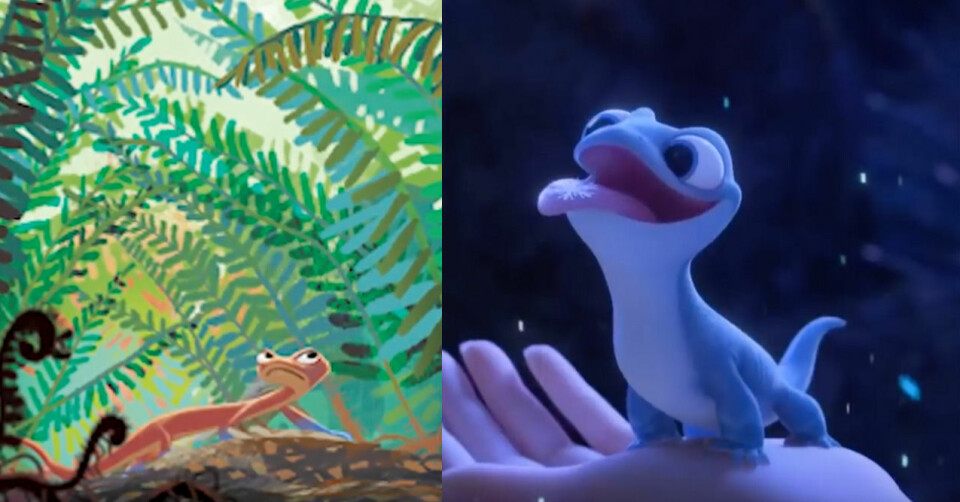 Newt till vänster och den gulliga eldanden till höger. Newt till vänster och den gulliga eldanden till höger.