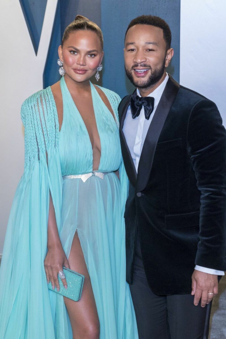 Chrissy Teigen och John Legend på Oscarsgalans efterfest. Chrissy Teigen och John Legend på Oscarsgalans efterfest.