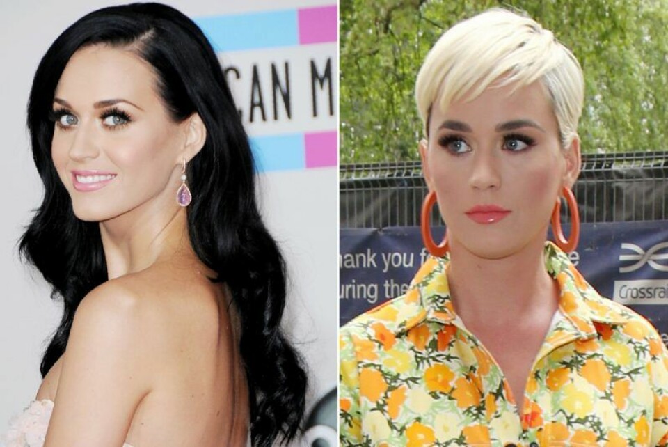 Katy Perry bytte frisyr totalt. Katy Perry bytte frisyr totalt.