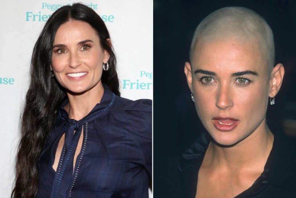 Demi Moore rakade av sig håret inför en roll. Demi Moore rakade av sig håret inför en roll.