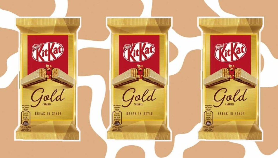 Kitkat Gold med ny gyllene smak av karamell
