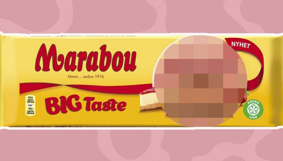 Ny maffig Marabou med smak av Strawberry Cheesecake