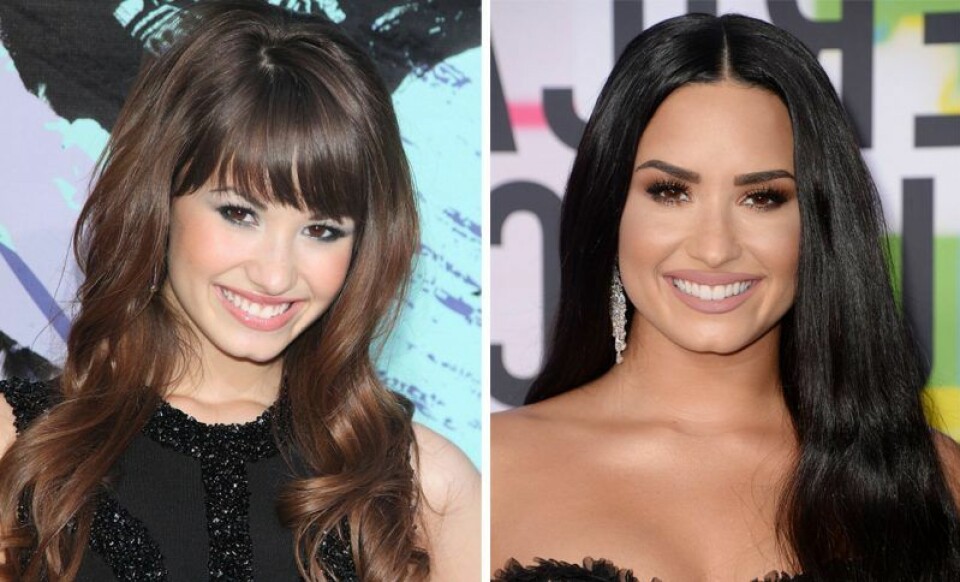 Demi Lovato 2007 vs i dag. Demi Lovato 2007 vs i dag.