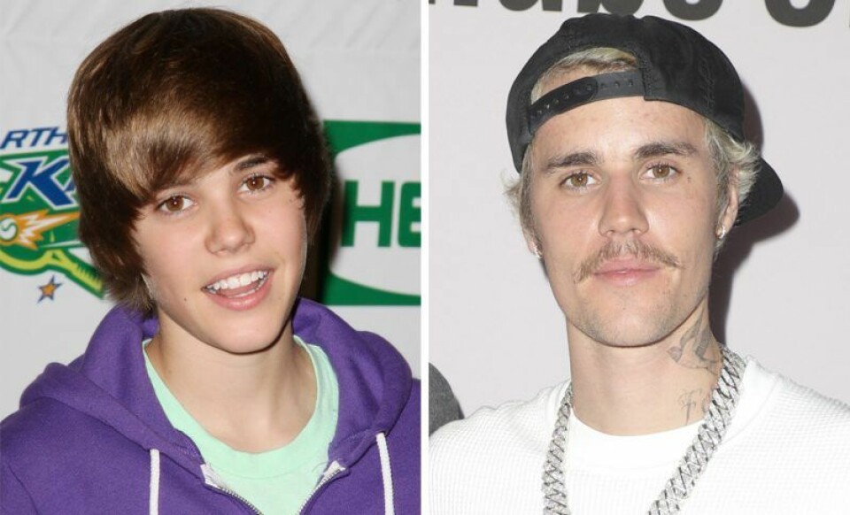 Justin Bieber 2009 vs i dag. Justin Bieber 2009 vs i dag.