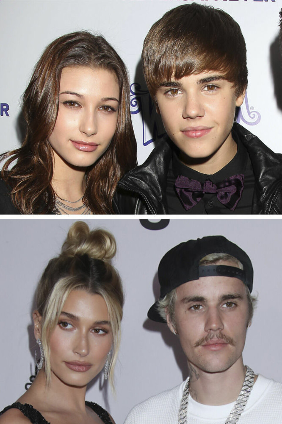 Justin och Hailey Bieber 2011 vs i dag. Justin och Hailey Bieber 2011 vs i dag.