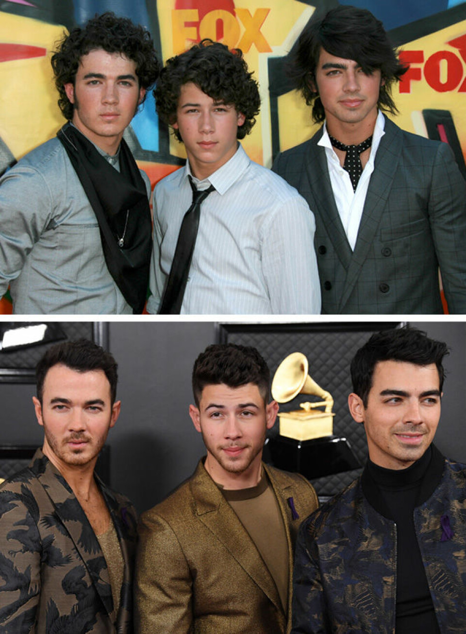 Jonas Brothers 2007 vs i dag. Jonas Brothers 2007 vs i dag.