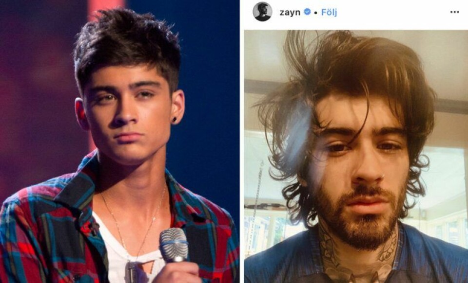 Zayn Malik 2010 vs idag. Zayn Malik 2010 vs idag.