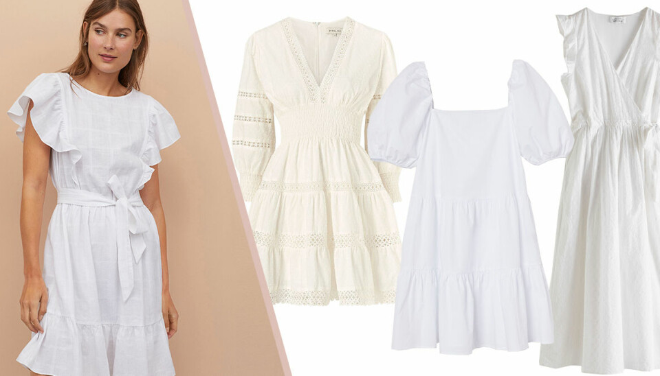 Vita klänningar till sommaren 2020 – 21 trendköp