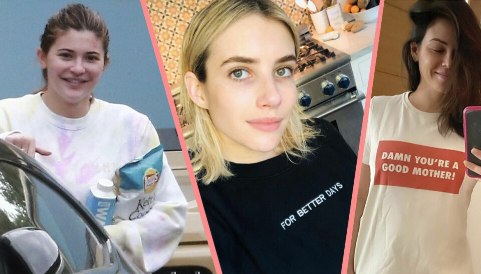Hollywoodstjärnorna i karantän – utan smink och styling