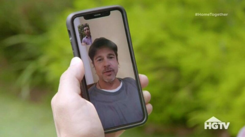 Brad Pitt under karantän. Brad Pitt under karantän.