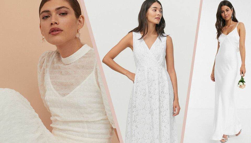 Enkla (och billiga) brudklänningar för en intim vigsel