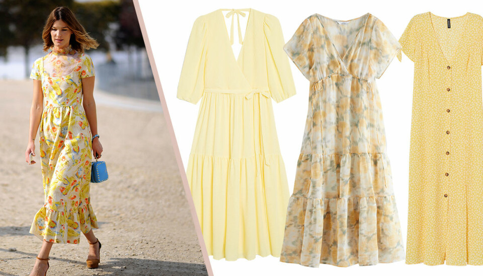 Gula klänningar till sommaren 2020