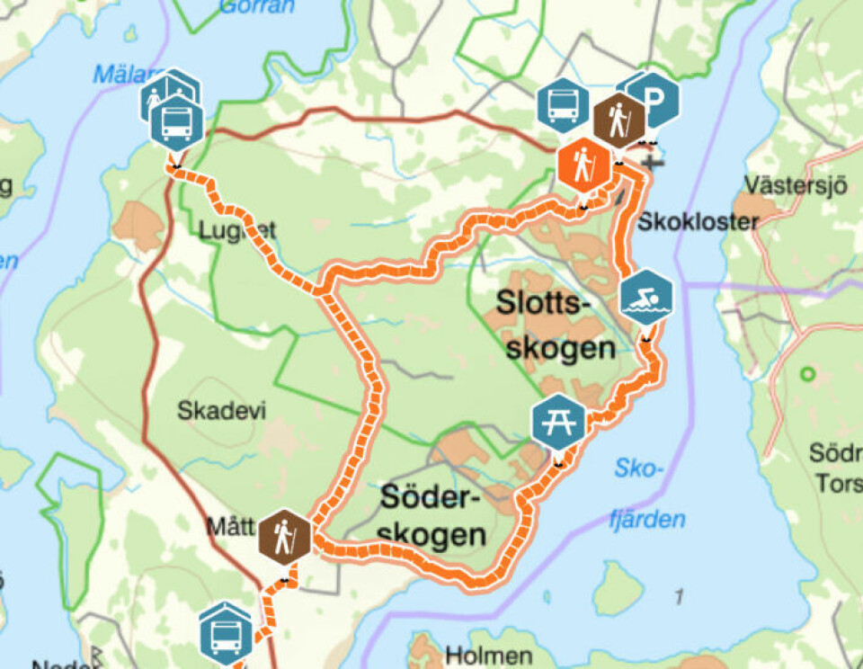 Se tre naturreservat i en vandring! Se större karta här Se tre naturreservat i en vandring! Se större karta här