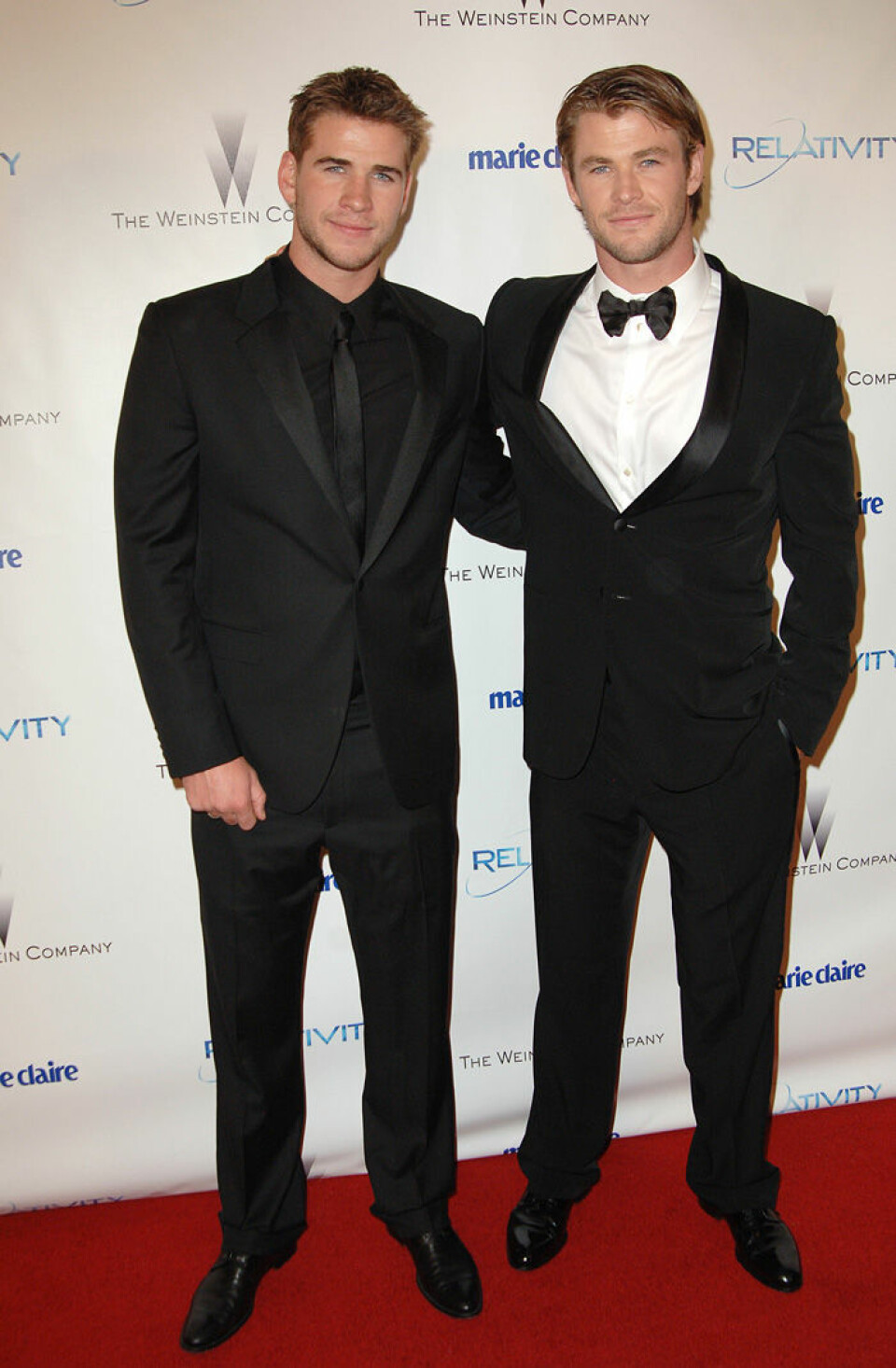 Liam och Chris Hemsworth på Golden Globe Awards, 2011. Liam och Chris Hemsworth på Golden Globe Awards, 2011.
