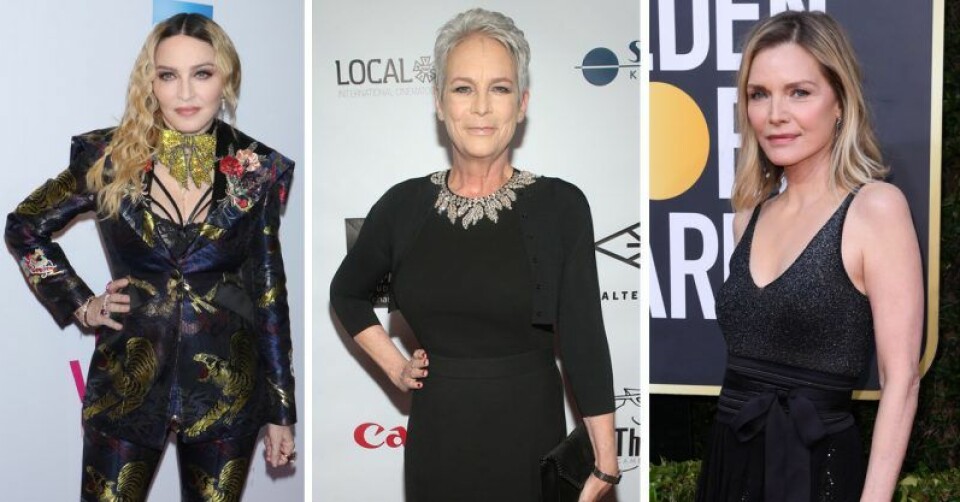 Madonna, Jamie Lee Curtis och Michelle Pfeiffer är alla födda 1958. Madonna, Jamie Lee Curtis och Michelle Pfeiffer är alla födda 1958.