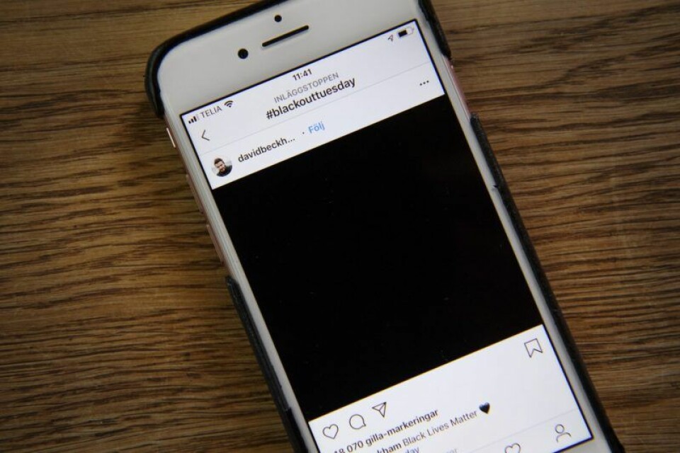 Blackout Tuesday är en protest mot rasism och polisvåldet mot svarta personer. David Beckham är en av alla de som visat sitt stöd för Black Lives Matter. Blackout Tuesday är en protest mot rasism och polisvåldet mot svarta personer. David Beckham är en av alla de som visat sitt stöd för Black Lives Matter.