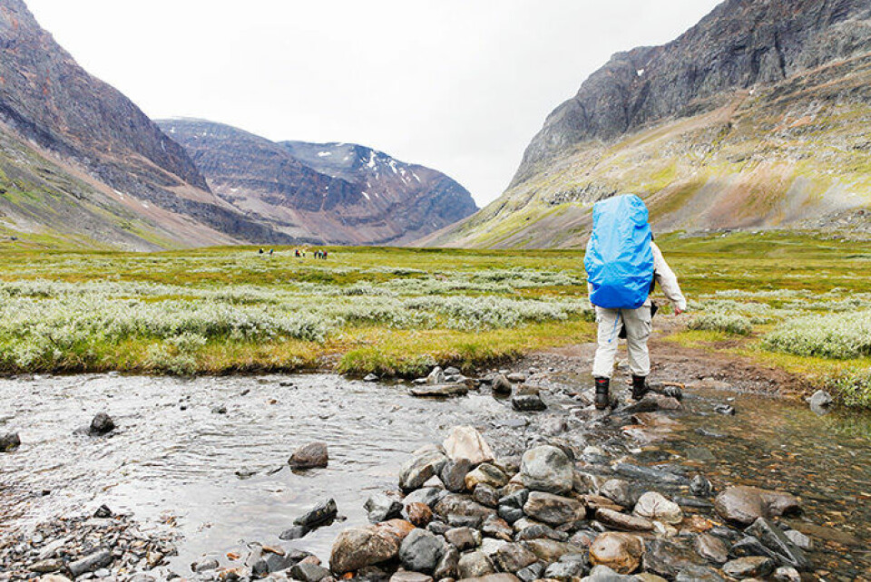 Den svenska vandringsleden Kungsleden bjuder besökarna på otrolig natur. Foto: Marie Linnér/Scandinav/TT Den svenska vandringsleden Kungsleden bjuder besökarna på otrolig natur. Foto: Marie Linnér/Scandinav/TT