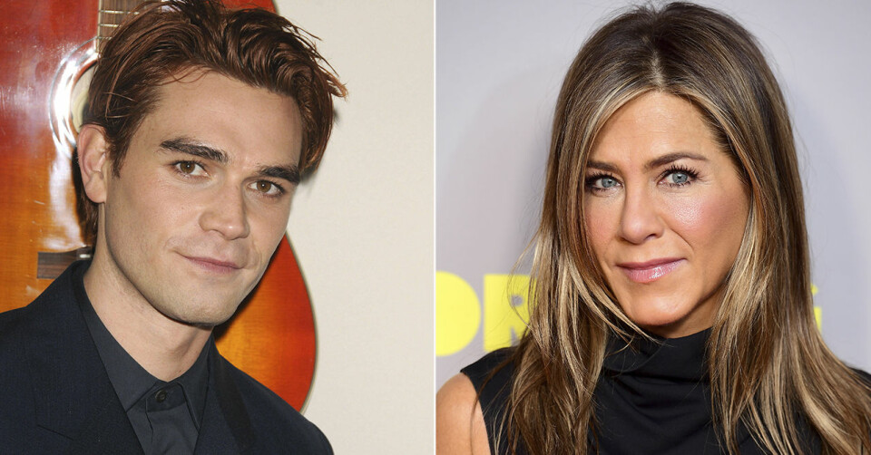 KJ Apa fick tidigt upp ögonen för Jennifer Aniston. KJ Apa fick tidigt upp ögonen för Jennifer Aniston.