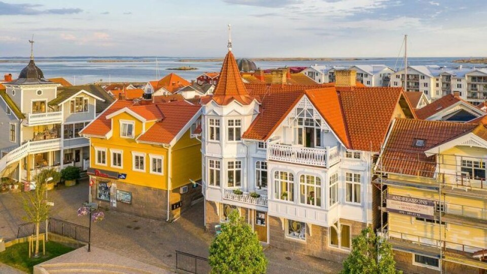 Huset ligger mitt i smeten i semesterparadiset på Smögen. Foto: Tomas Gillberg Huset ligger mitt i smeten i semesterparadiset på Smögen. Foto: Tomas Gillberg
