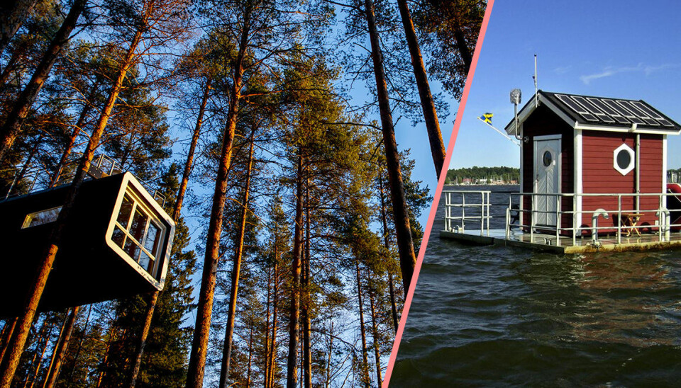 Avlägsna platser att övernatta på i Sverige