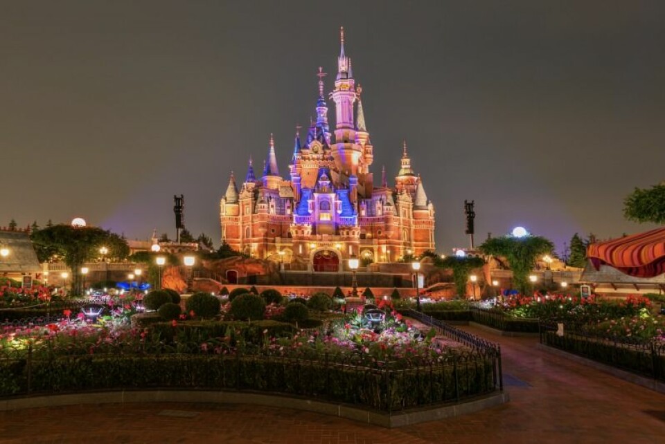 Det magiska slottet på Disneyland. Det magiska slottet på Disneyland.