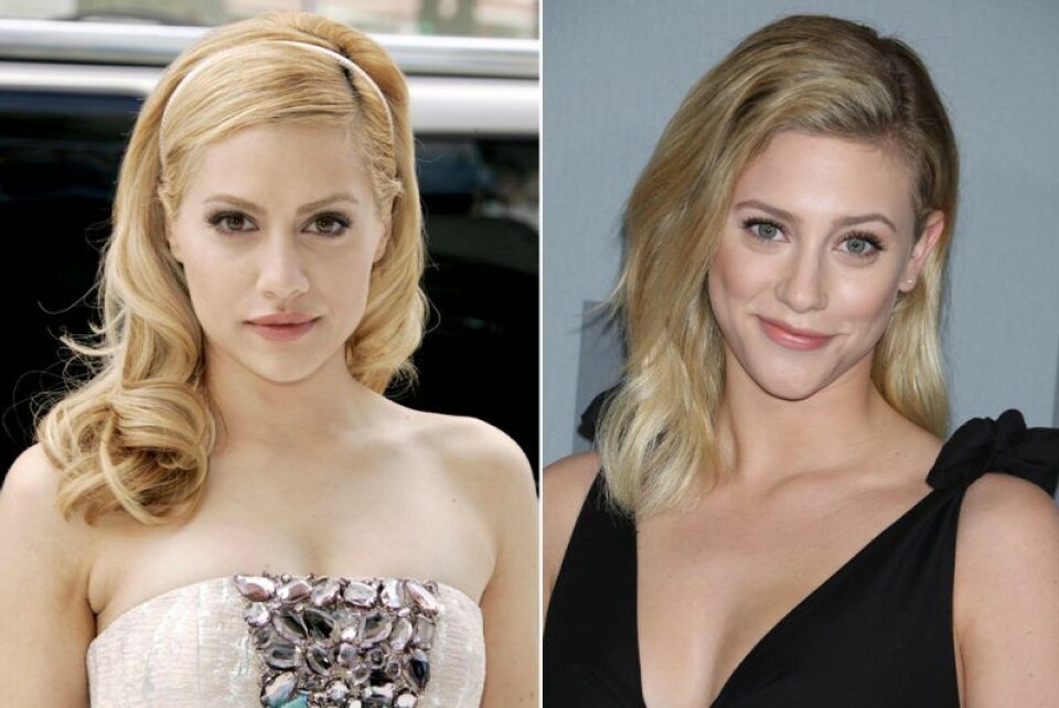 Brittany Murphy t.v. och Lili Reinhart t.h. Brittany Murphy t.v. och Lili Reinhart t.h.