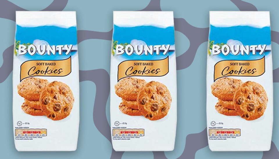 Chokladkakan Bounty nu som segmjuk cookie