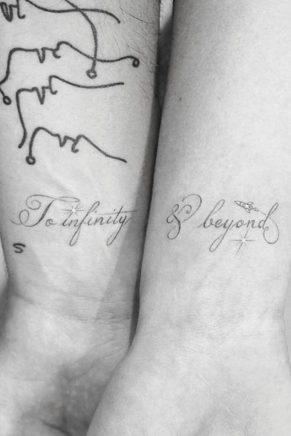 Kändisar med likadana tatueringar som en vän eller partner