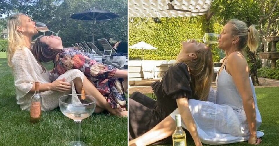 Molly Sims (t.v) vs Cameron Diaz (t.h) i vinutmaningen! Molly Sims (t.v) vs Cameron Diaz (t.h) i vinutmaningen!