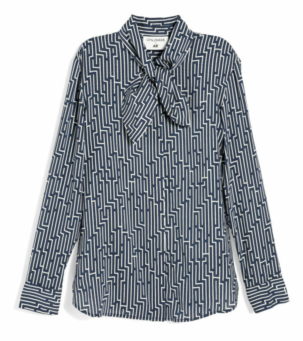 H&M GP & J Baker geometrisk mönstrad skjorta