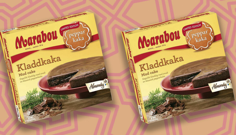 Ny kladdkaka med smak av Marabou pepparkaka