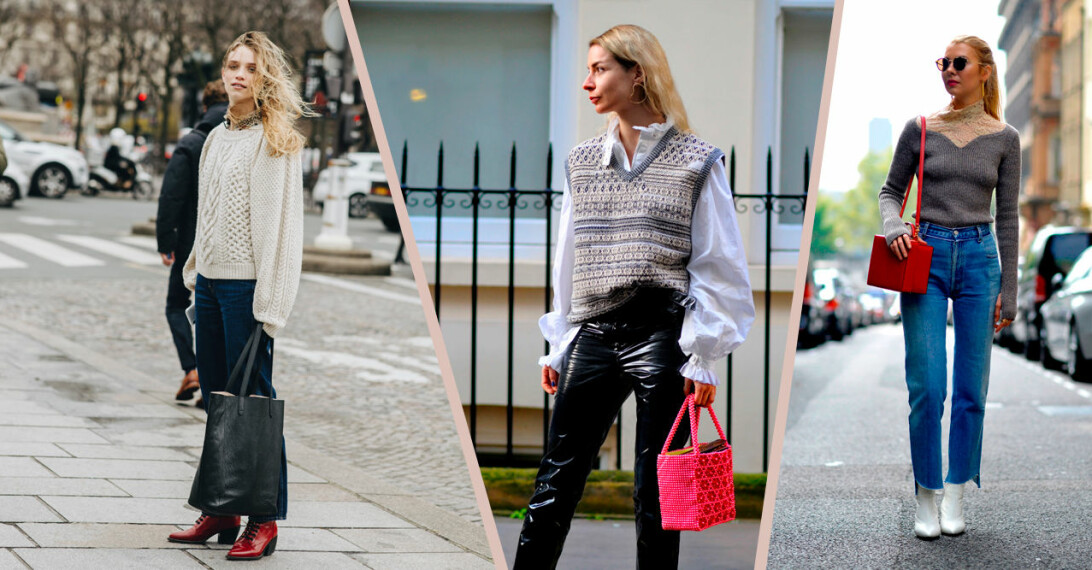 25 fina stickade tröjor att bära i höst och vinter